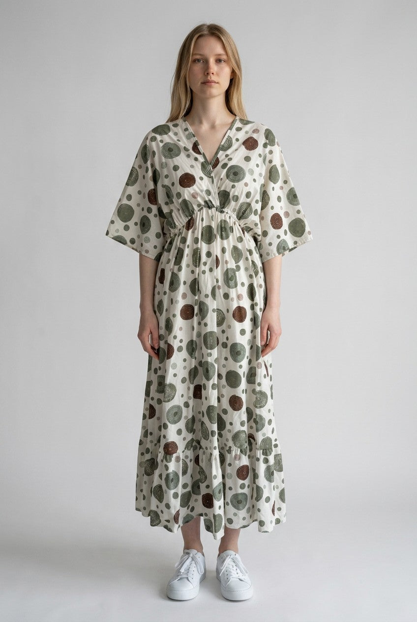 Made in Italy Polka dot Midi Dress