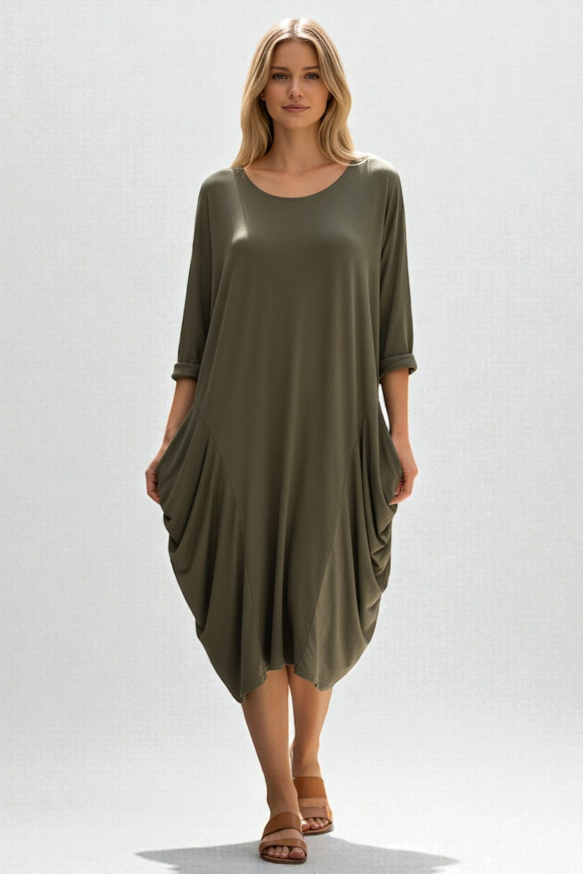 Made in Italy Jersey Cocoon Dress