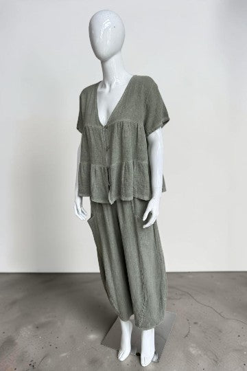 Linen Barrel Lag Pant Lagenlook