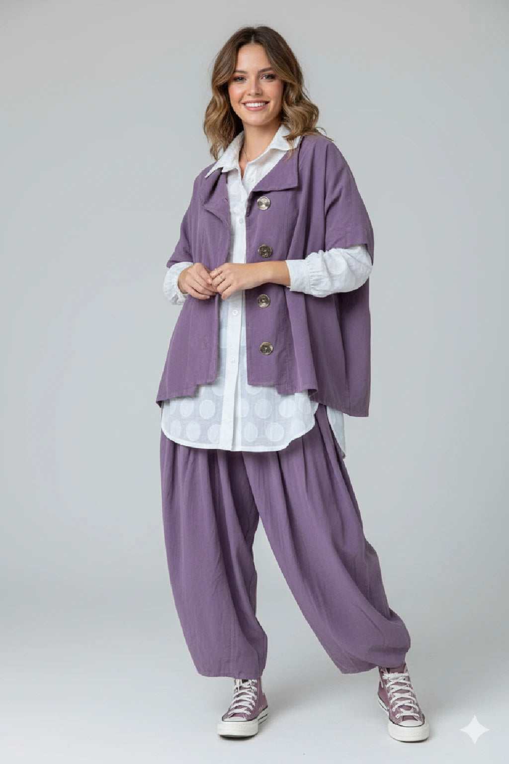 Women's Boxy Corduroy Button-Up Jacket