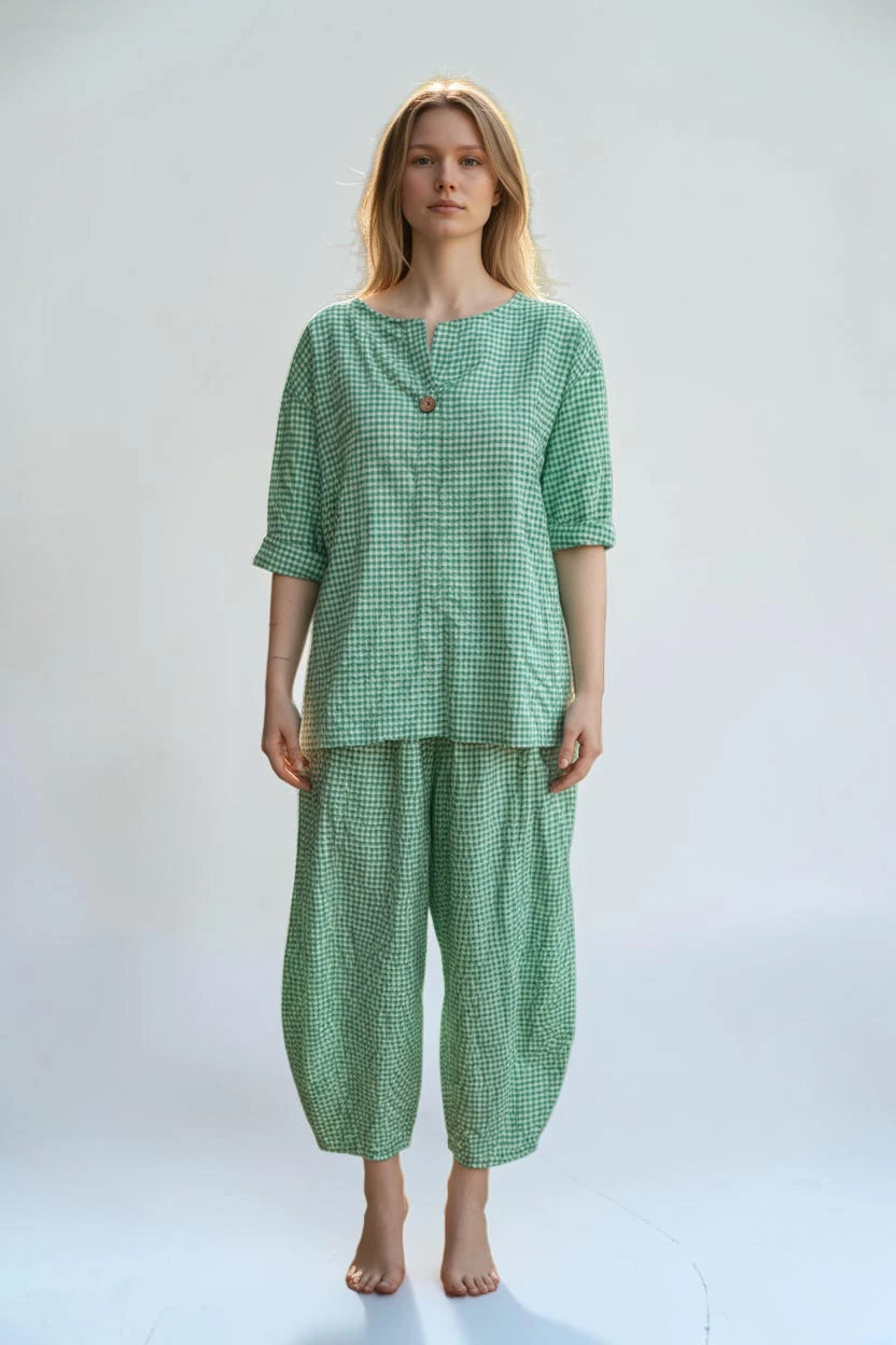 Made in Italy Pintuck Top