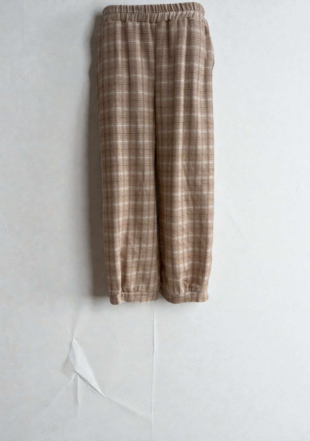 Made in Italy Plaid Baloon Pant