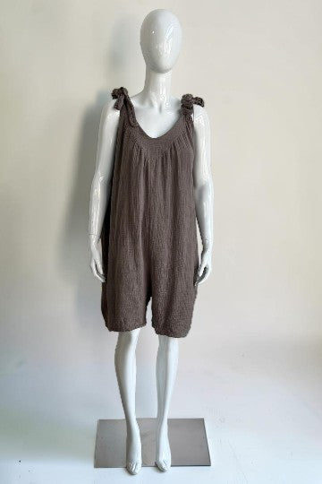 Made in Italy Tie Shoulder Playsuit