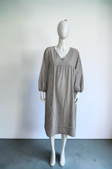 Made in Italy Gingham Smock Dress