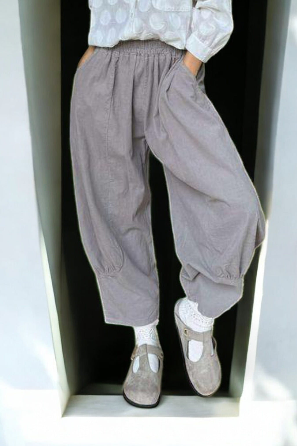 Women's Boho Balloon Corduroy  Pants