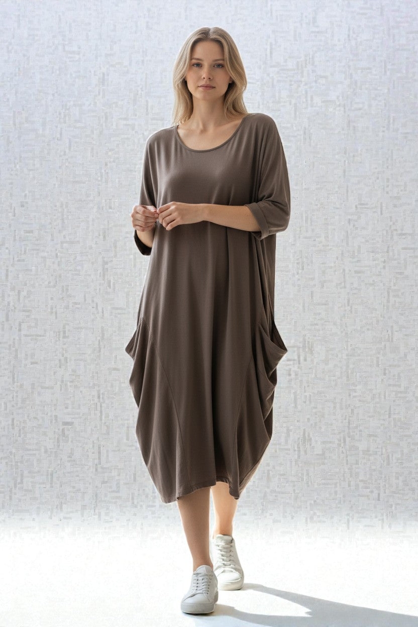 Made in Italy Jersey Cocoon Dress