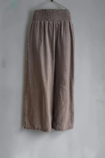 Made in Italy Shirred Elasticated Pant