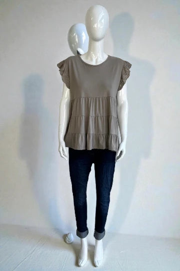 Made in Italy Jersey Broidery Top