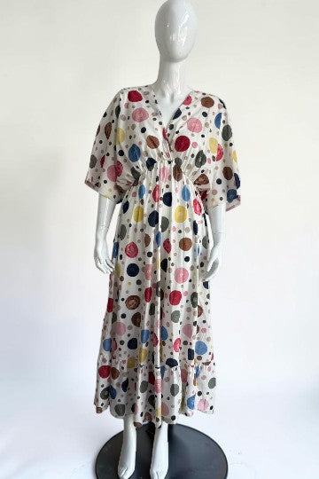 Made in Italy Polka dot Midi Dress