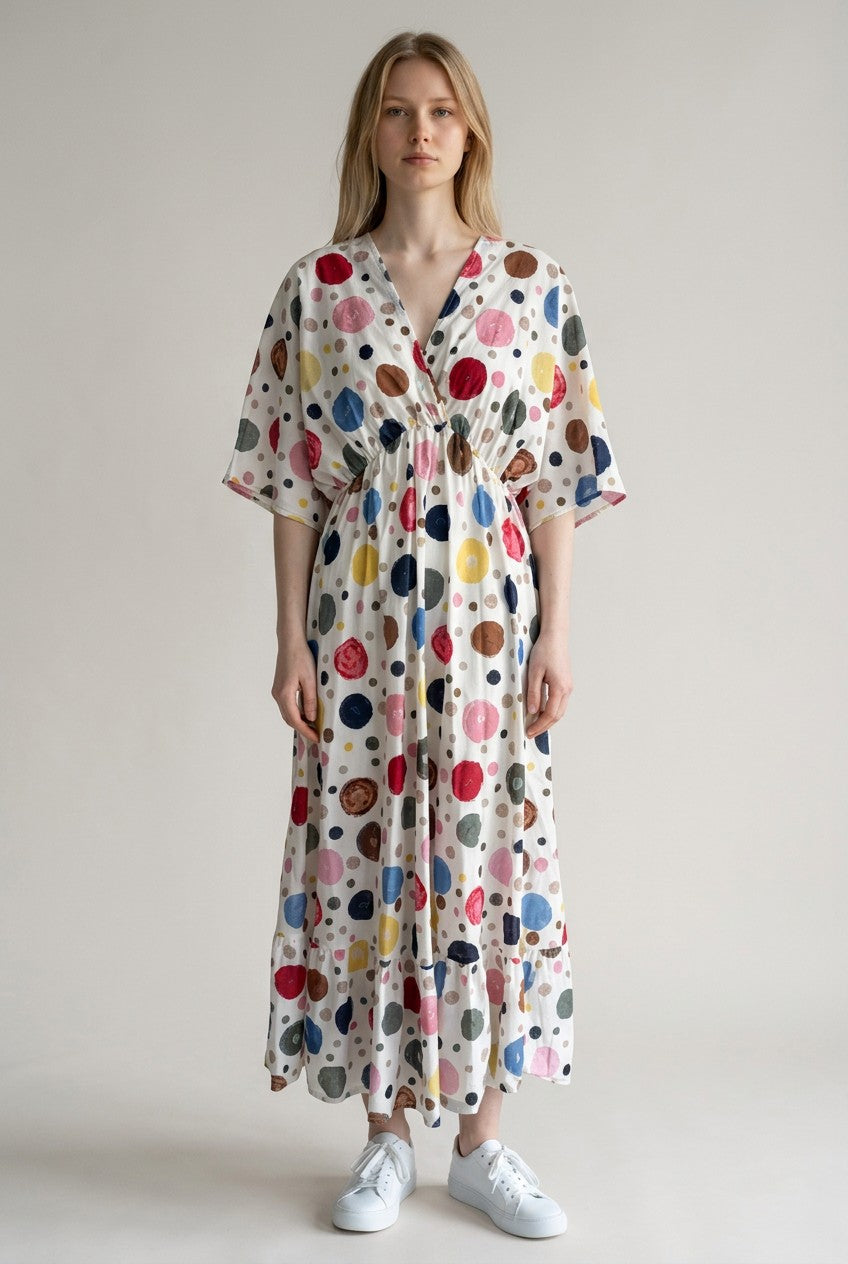 Made in Italy Polka dot Midi Dress