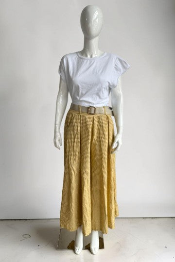 Gingham Palazzo Pant Lagenlook
