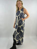 Womens Cotton Sleeveless, Wrap Maxi Dress with Round Neck Casual Long Dress, 100% Cotton