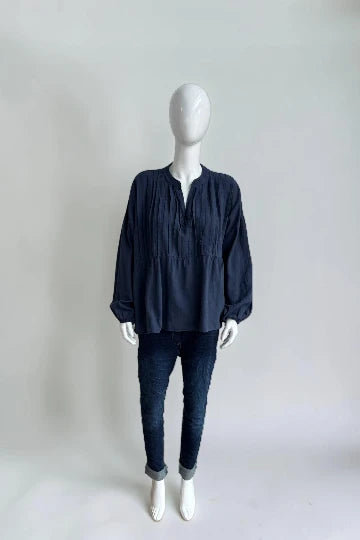 Made in Italy Pintuck Top