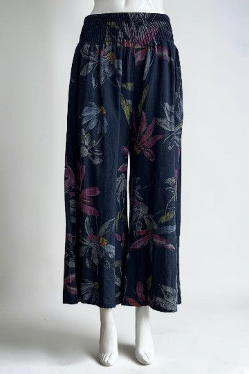 Made in Italy Print Cotton Pant