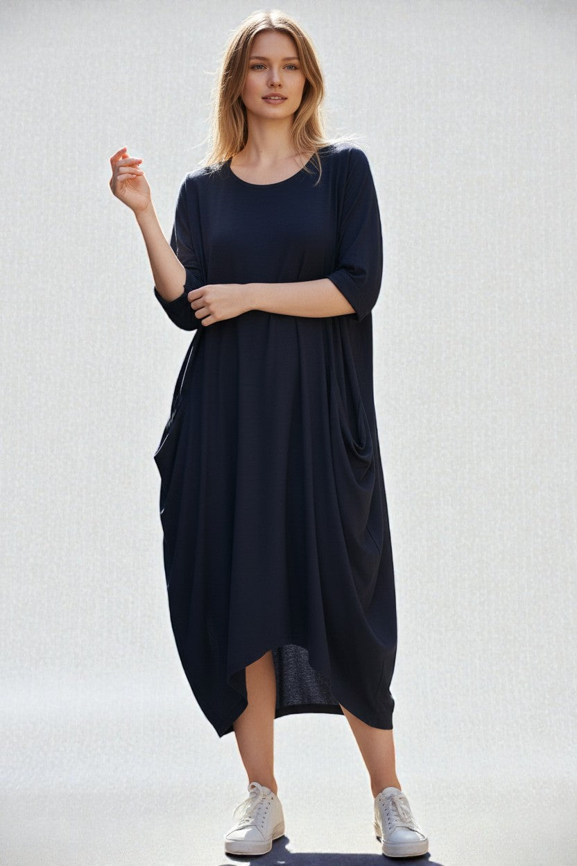 Made in Italy Jersey Cocoon Dress