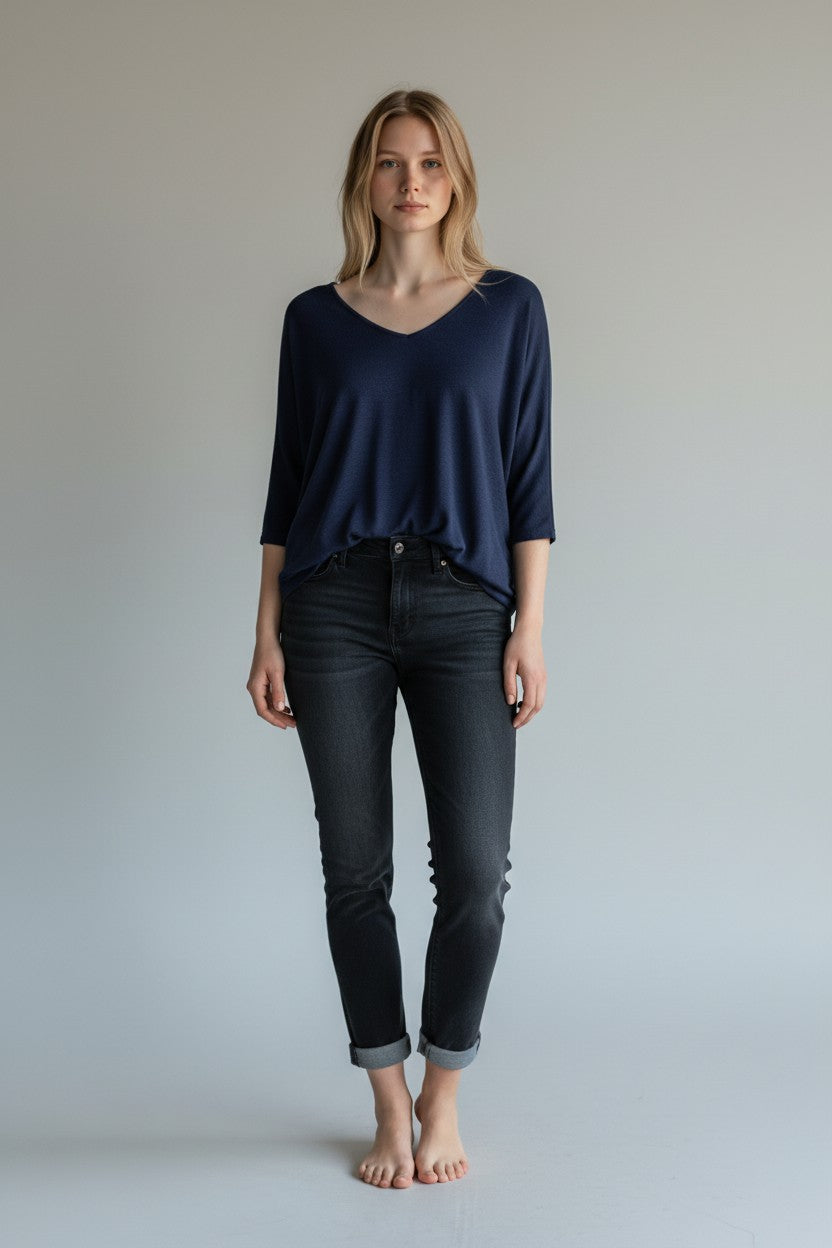 Made in Italy Fine Knit Top