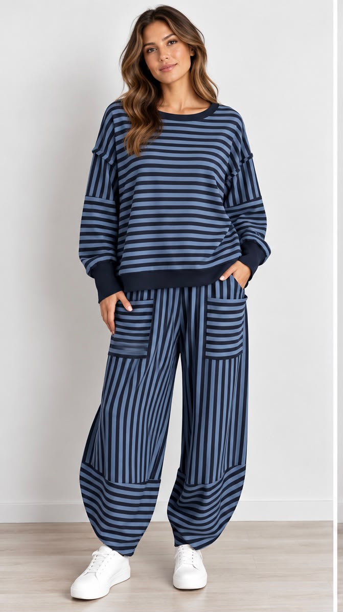 Made in Italy Stripe Shelby Pant