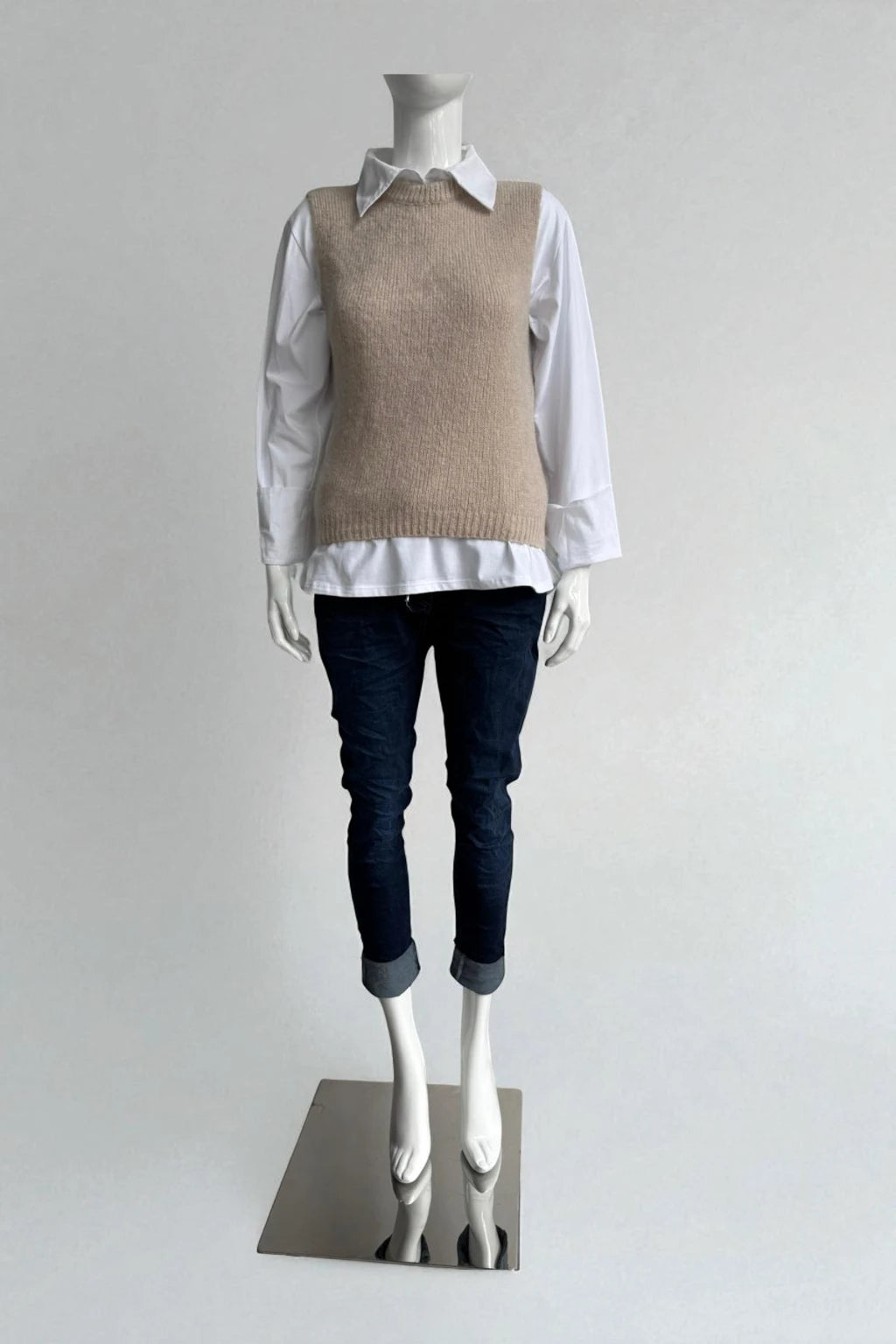 Italian Wool Knitted Tank Top