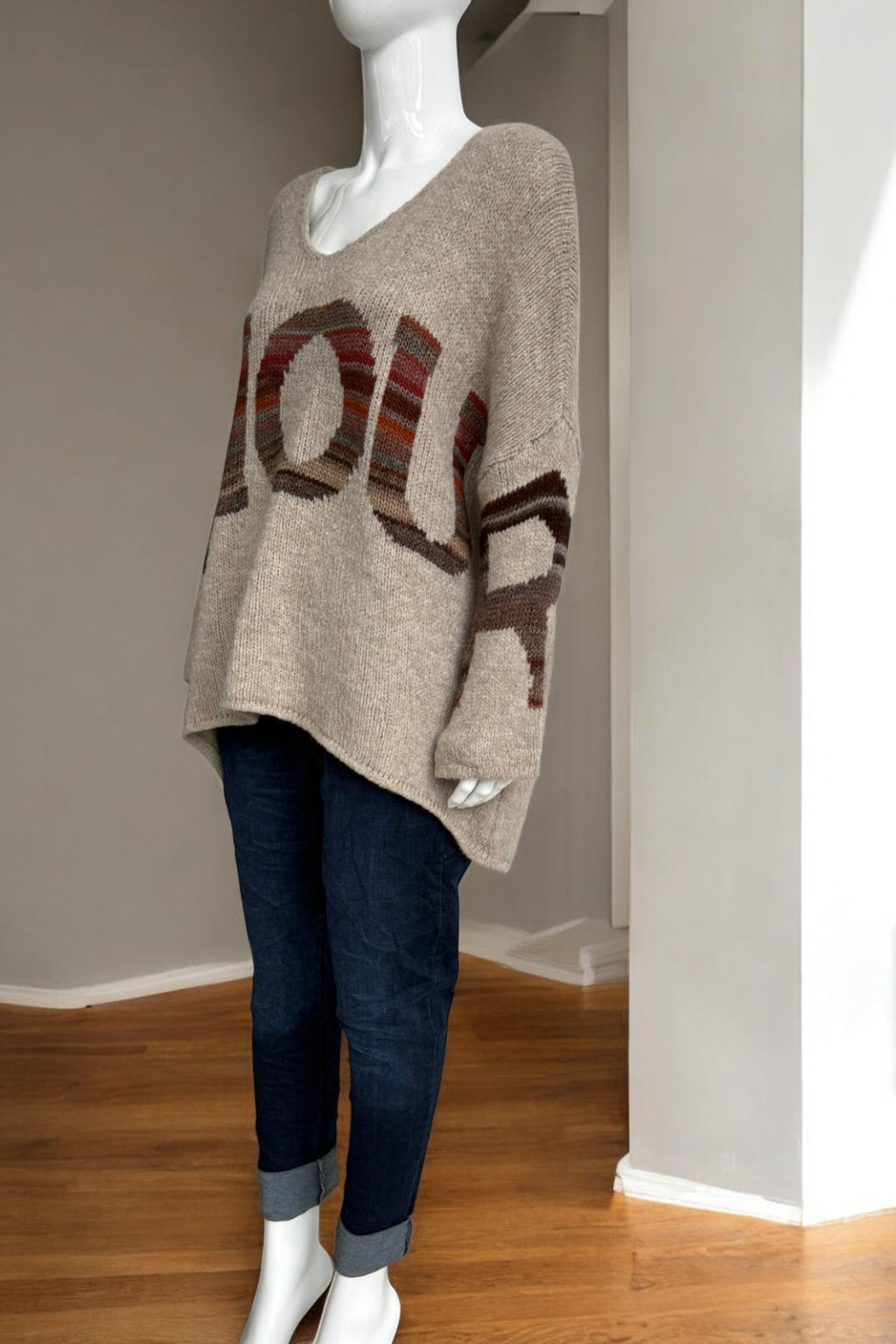 Made in Italy Wool Slouch Amour Jumper