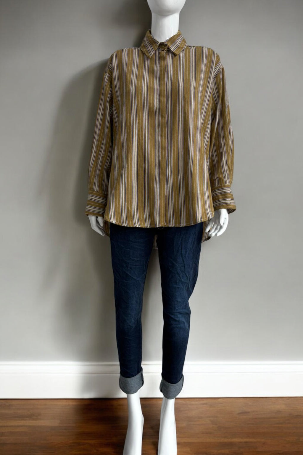 Zetaotto Cotton Stripe Shirt