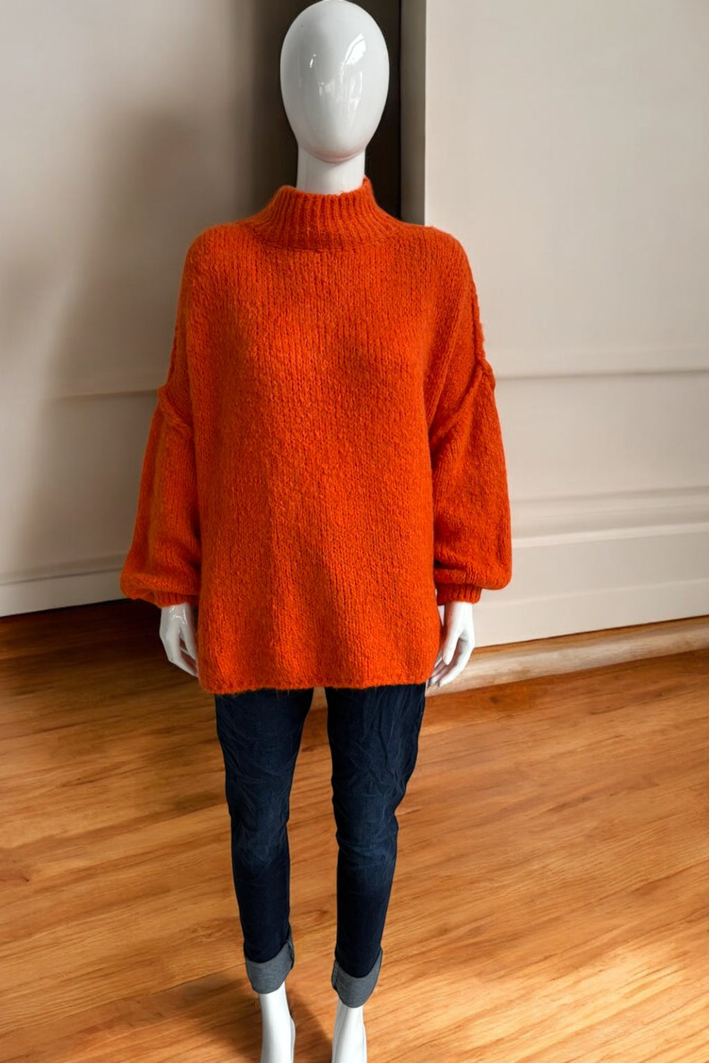 Italian Wool Balloon Sleeve Jumper