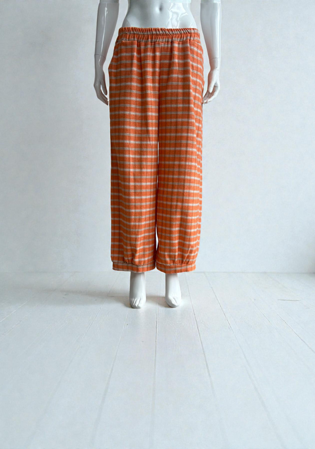 Made in Italy Plaid Baloon Pant