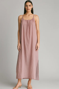 Cotton Strap Maxi Dress