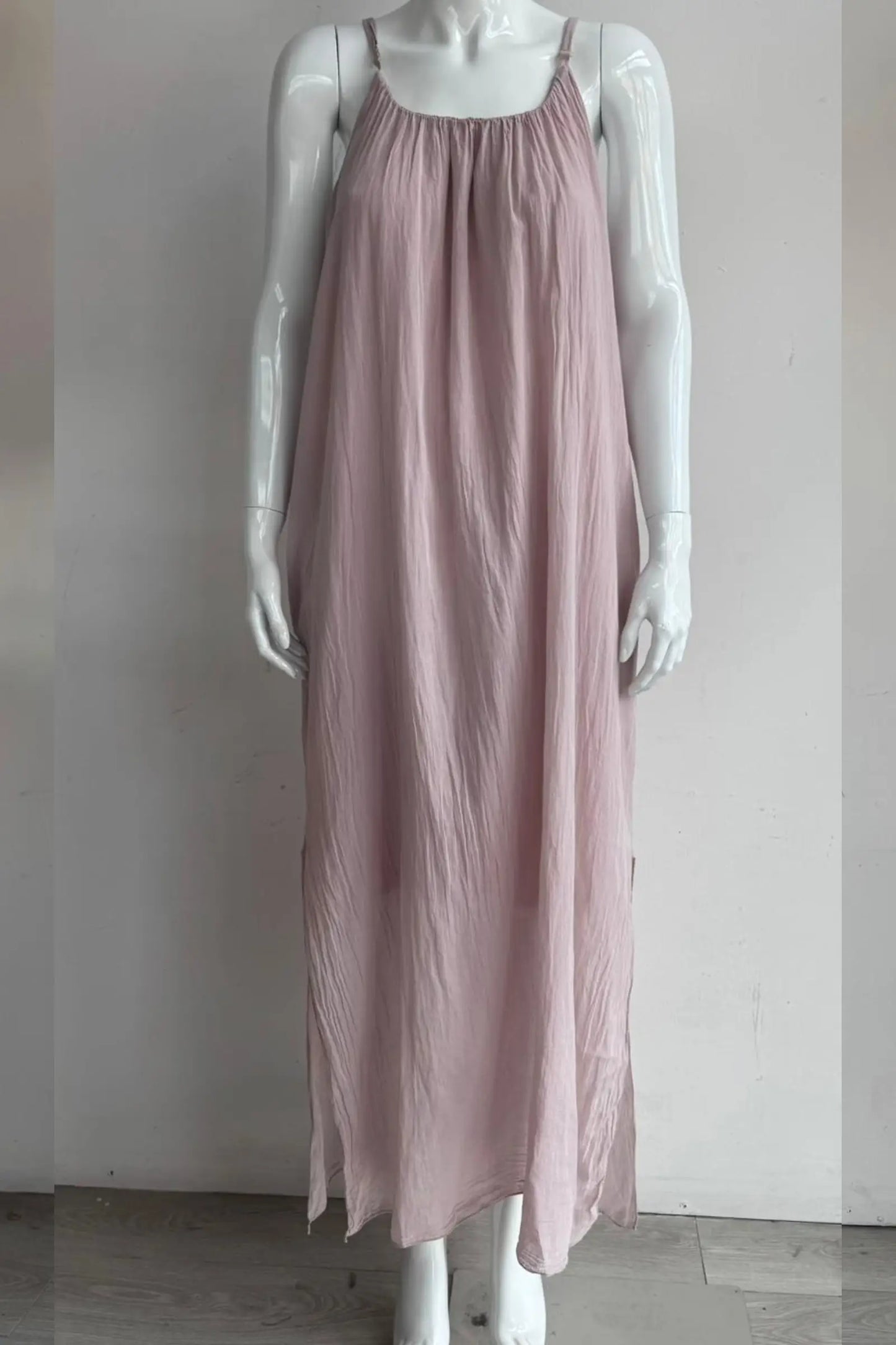 Cotton Strap Maxi Dress