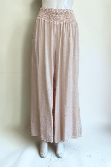 Shirred Elasticated Palazzo Pant