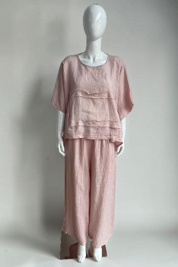 Made in Italy Linen Frey Top