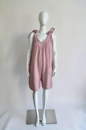 Made in Italy Tie Shoulder Playsuit