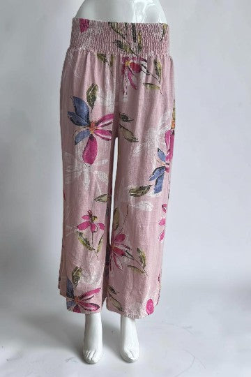 Made in Italy Print Cotton Pant