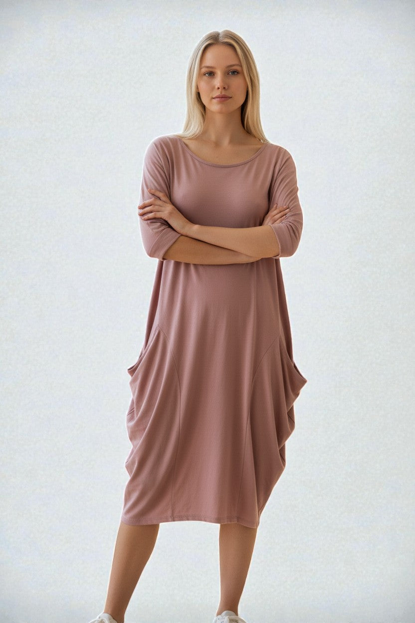 Made in Italy Jersey Cocoon Dress