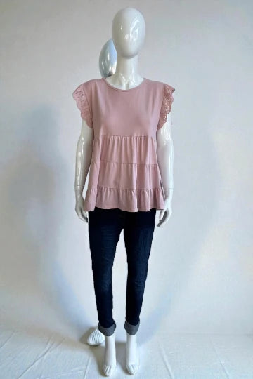 Made in Italy Jersey Broidery Top