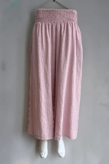 Made in Italy Shirred Elasticated Pant