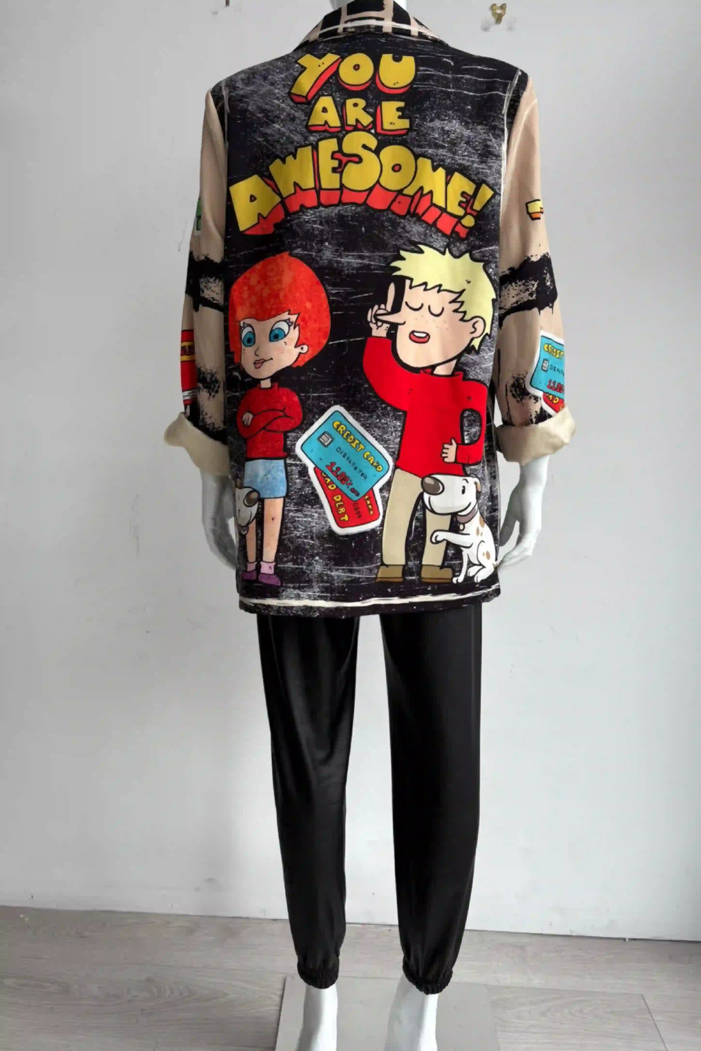Zetaotto Quirky print Blazer
