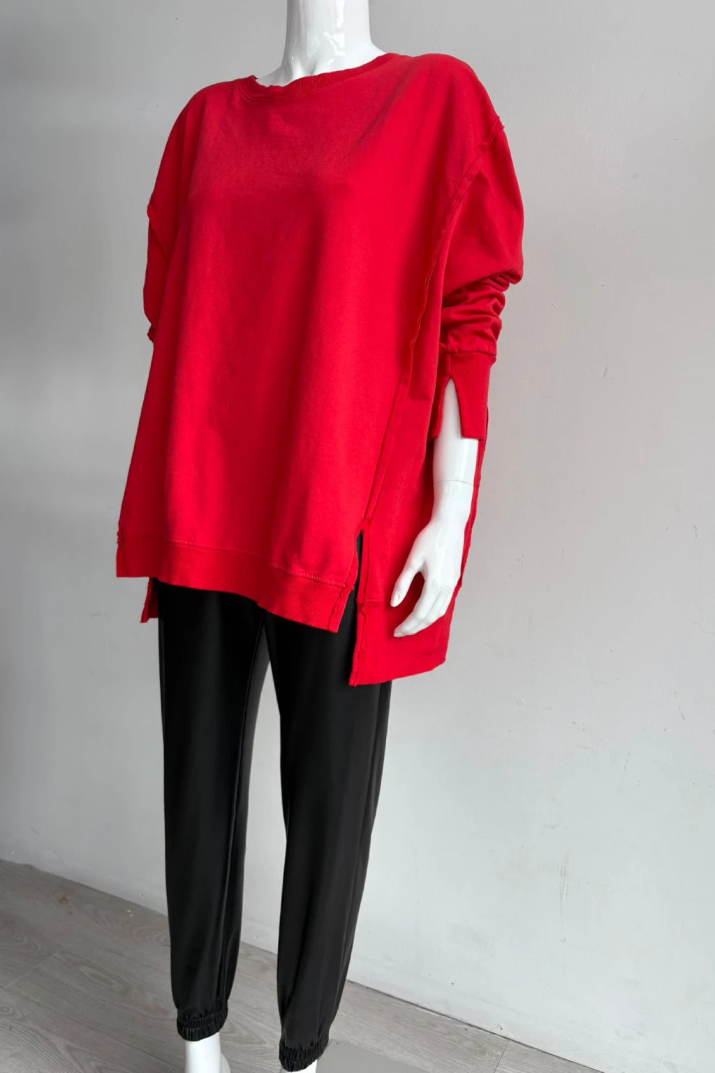 Made in Italy Split Hem Sweat Lagenlook