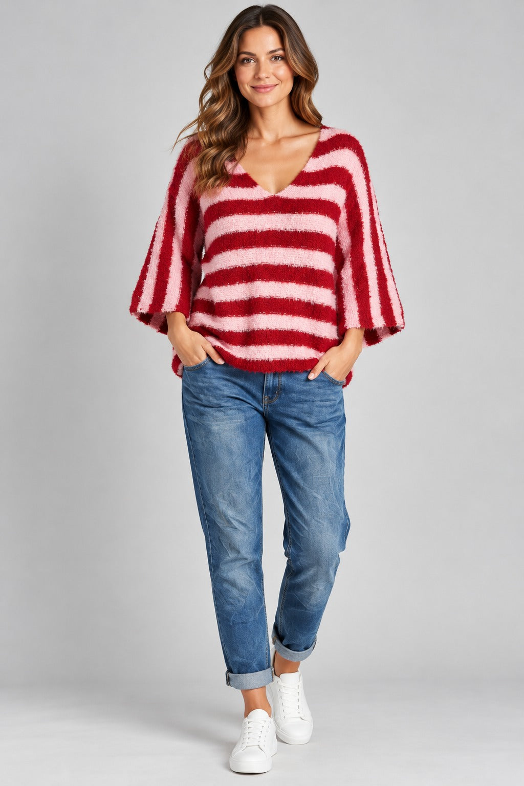Women's Boucle Stripe Jumper