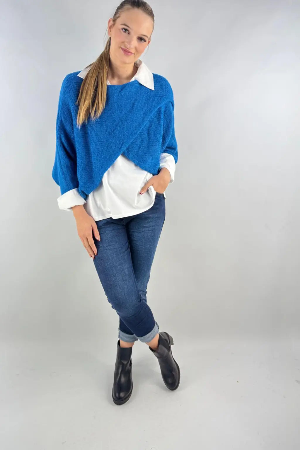 Wool Wrap over Layering Knit