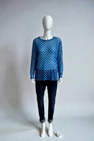 Made in Italy Polkadot Mesh Tops.