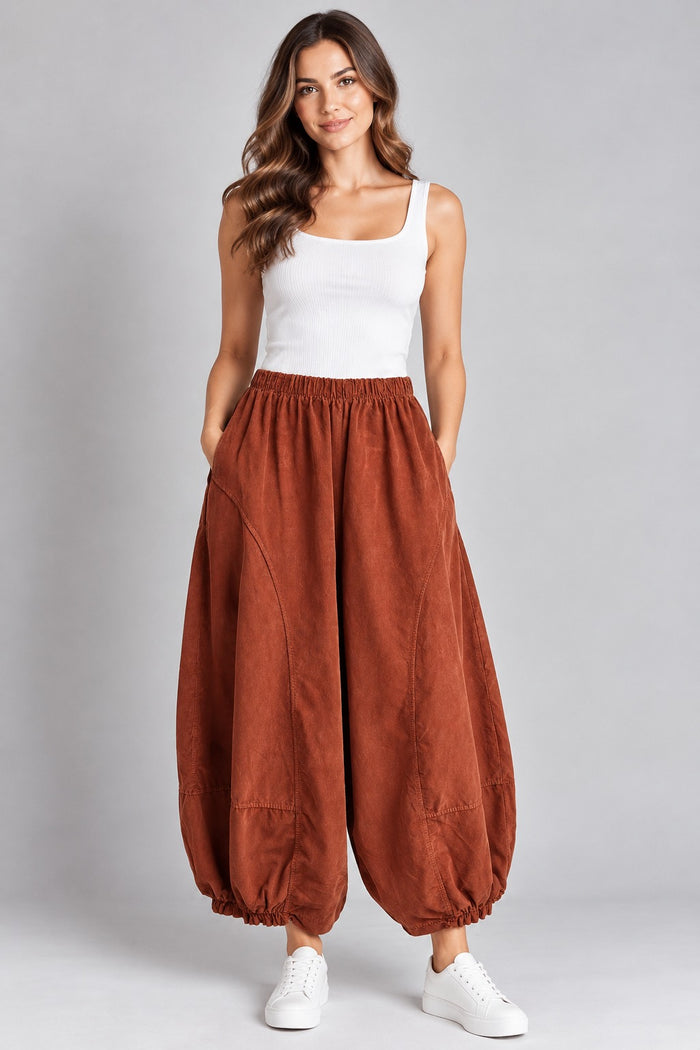 Corduroy Balloon Pant