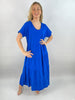 Made in Italy Jersey Tier Maxi Dress Lagenlook Quirky