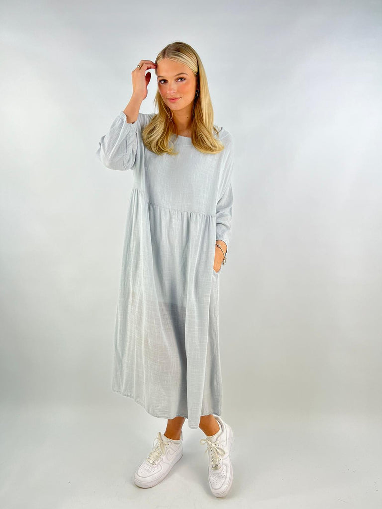 Made in Italy Cotton Smock Dress Lagenlook