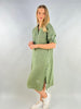 Made in Italy Linen Side Button Dress