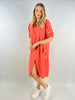 Made in Italy Linen Side Button Dress