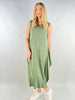 Made in Italy Sleeveless Parachute Dress Lagenlook