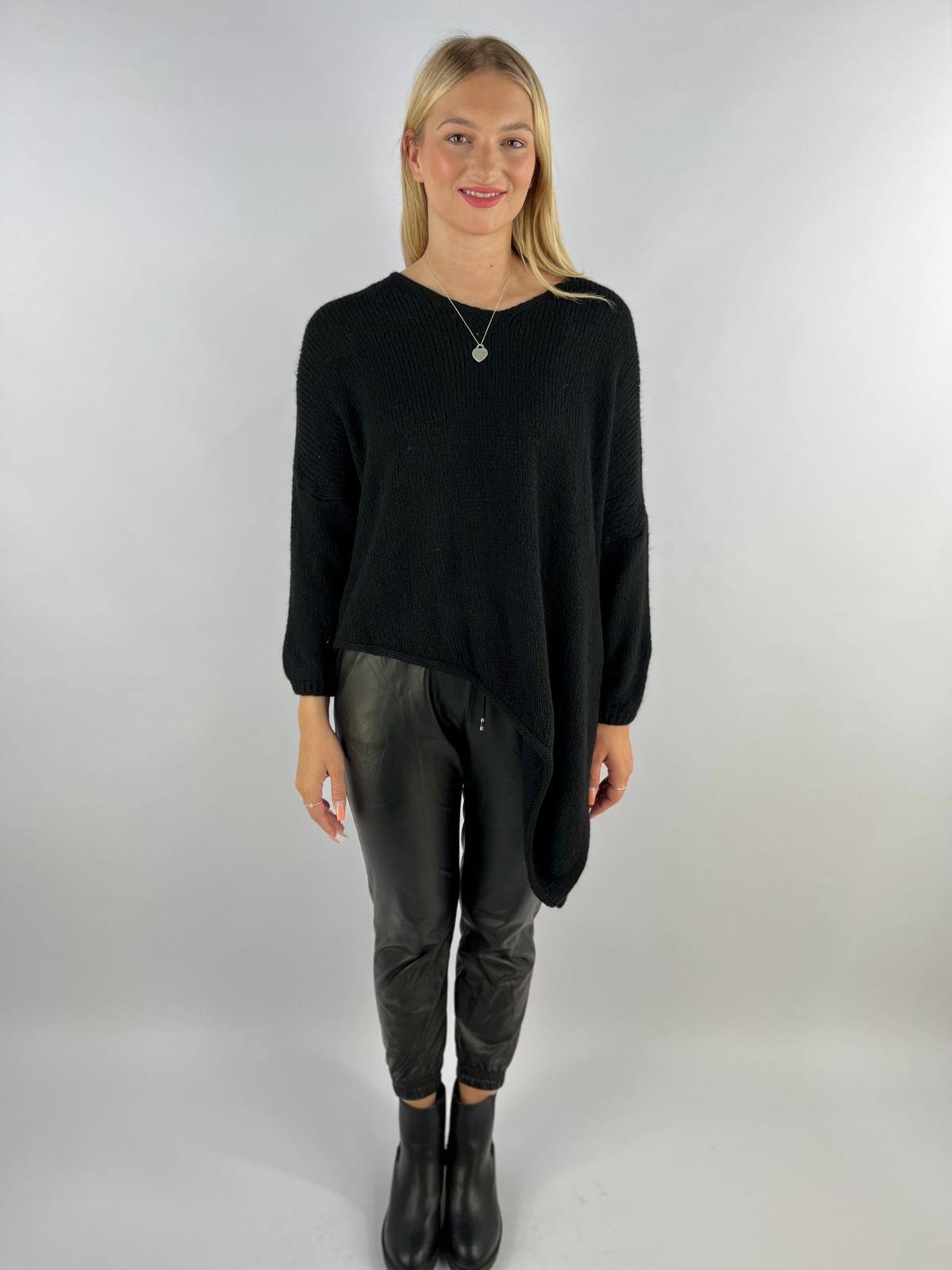 Made in Italy Wool Slant Knit Lagenlook