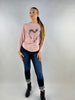 Made in Italy Sequin Heart Scoop Knit Jumper