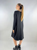 Made in Italy Sequin Fleeced Line Sweat Dress