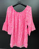 Made in Italy Cheesecloth Leopard Print Bardot Top